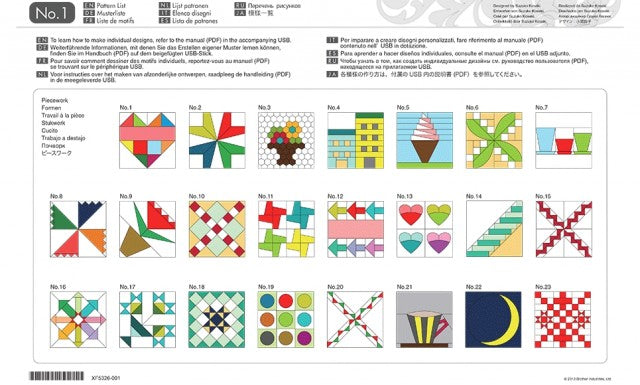 ScanNCut Quilt Pattern Collection CAUSB1