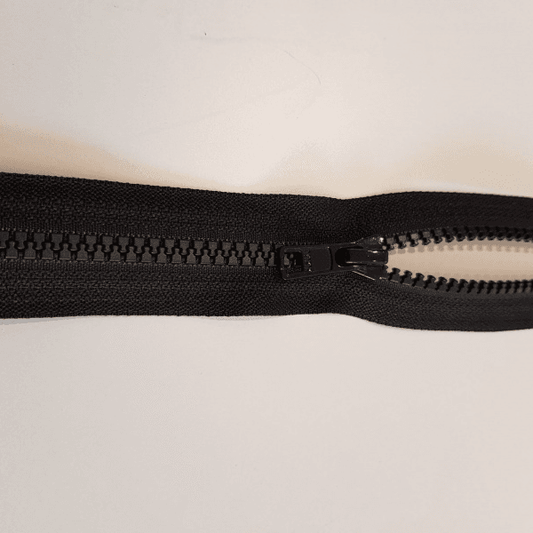 Ykk 6 mm SVART 65 cm vislon cm glidelås