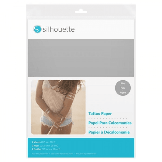 Silhouette Tattoo paper - Silver