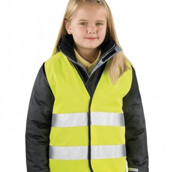 Refleksvest 10-12 år GUL