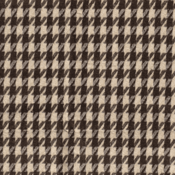 REST- Kåpestoff - Houndstooth brun - 190 CM