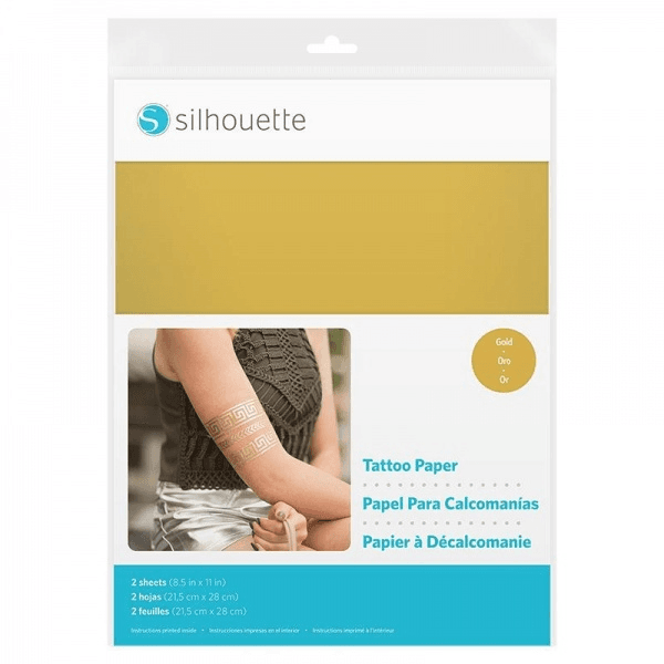 Silhouette Tattoo paper - Gold