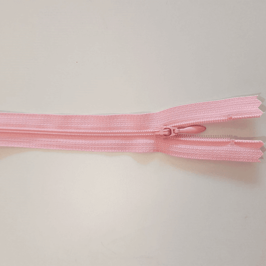 Ykk 4 mm  Spiral 20 cm glidelås - Lys rosa