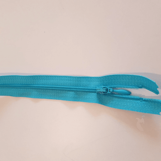 Ykk 4 mm TURKIS spiral 55 cm glidelås