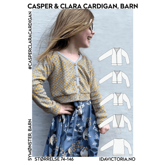 Ida Victoria - Casper & Clara Cardigan til barn - Symønster papi