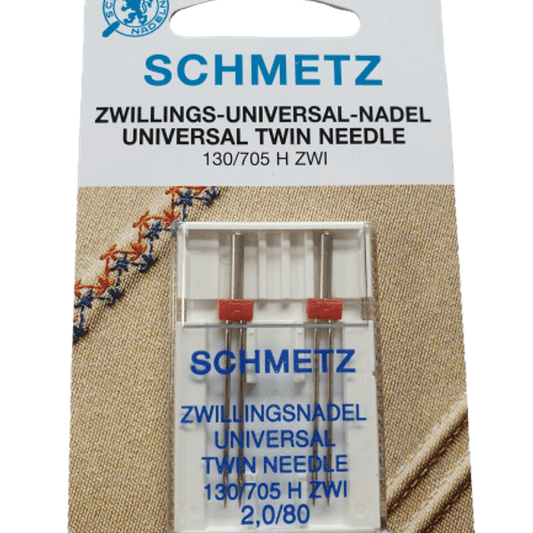 Schmetz 2pk  2,0/80 Universal-tvillingnål - 130/705 H ZWI