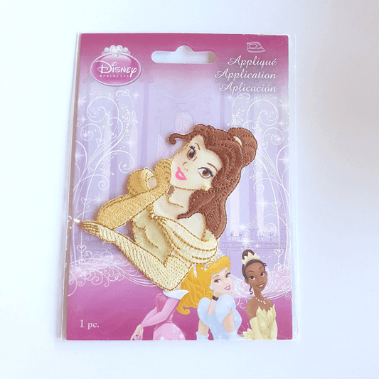 Strykemerke - Disney Prinsesse brunt hår 50 x 78 mm