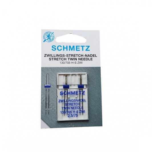 Schmetz  2PK Tvillingnål 2,5/75 stretch 130/705 H-S