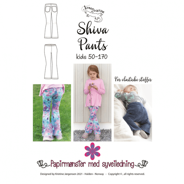 Kreativistine  - Shiva pants kids - papirmønster