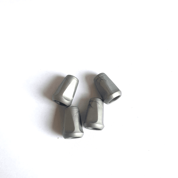 Endestopper 4 pk 15x4 mm - Sølv