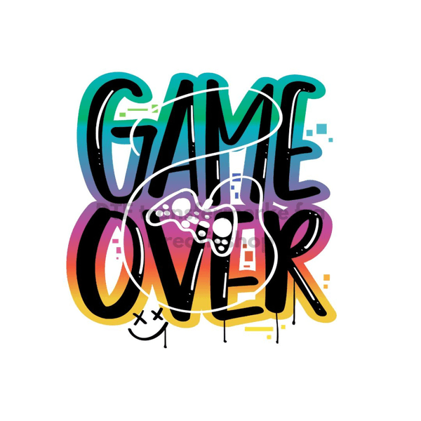 DTF Transfermerke - Game over